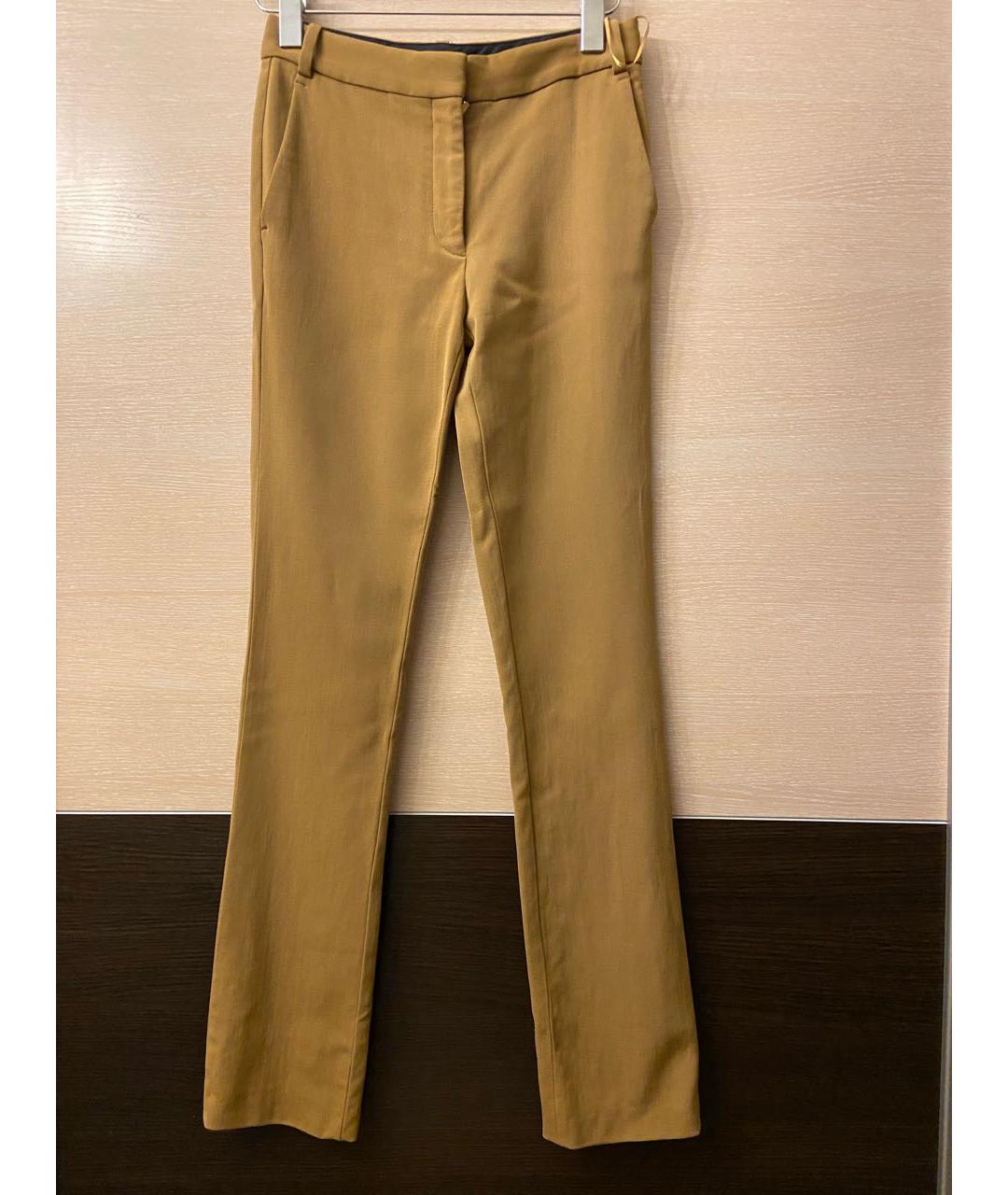 STELLA MCCARTNEY Горчичные прямые брюки, фото 5