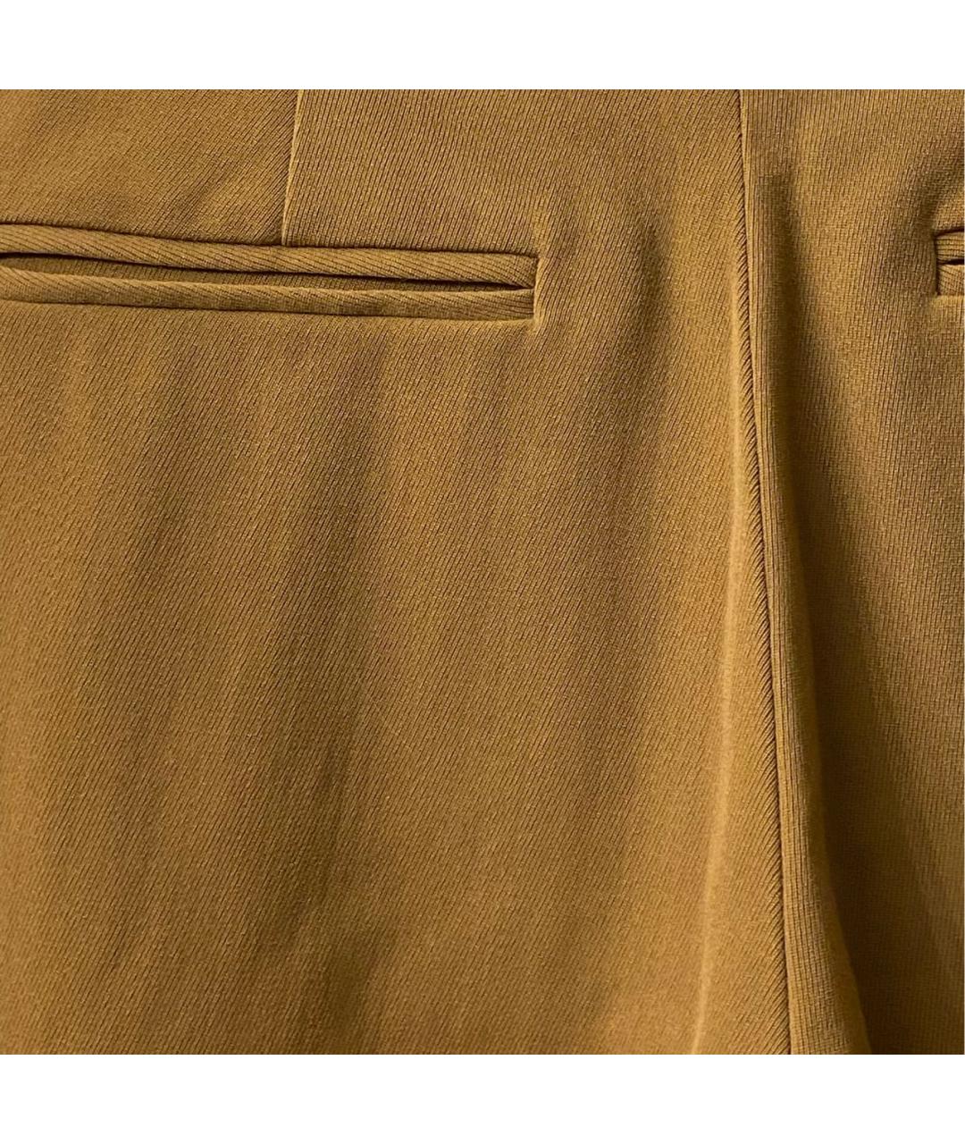 STELLA MCCARTNEY Горчичные прямые брюки, фото 4