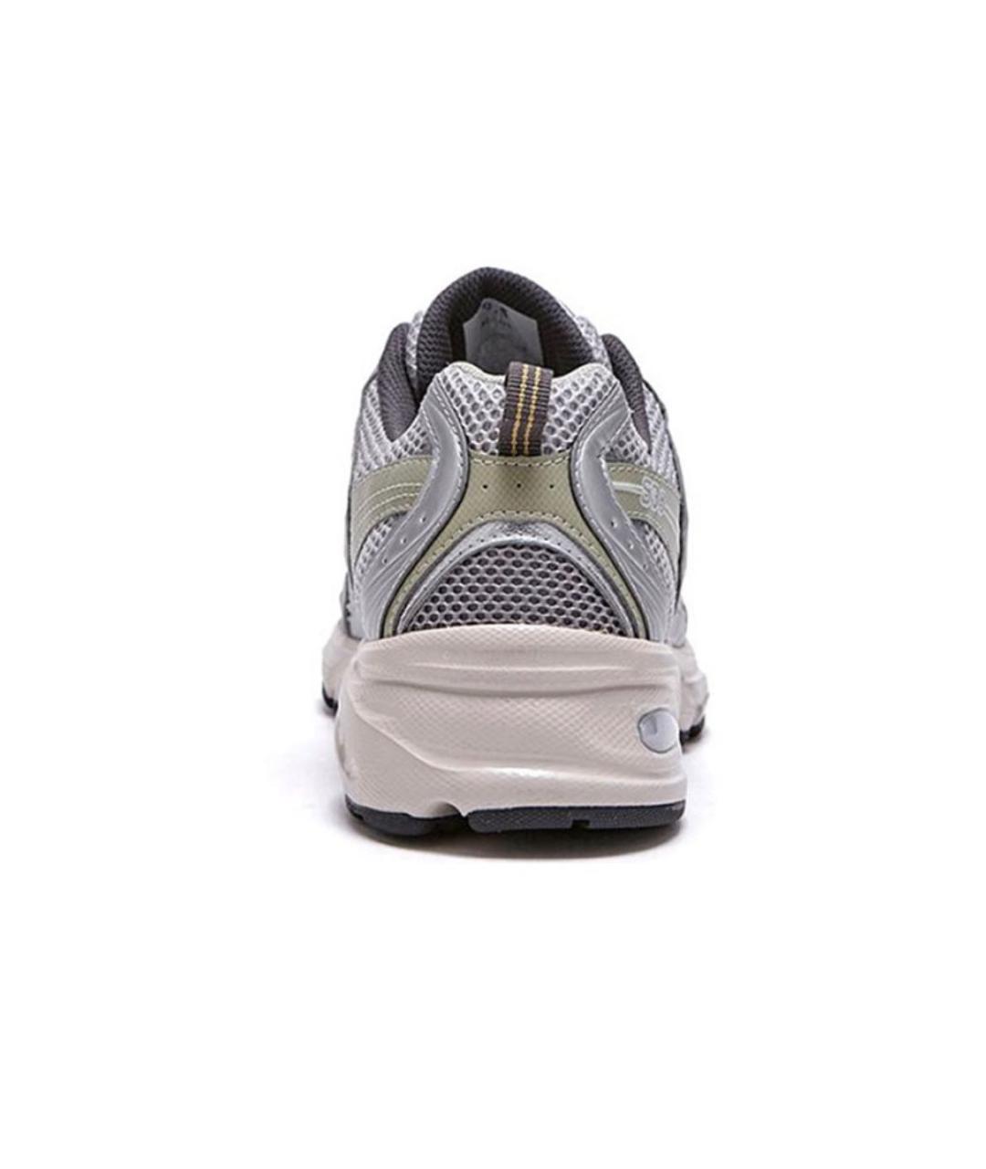 NEW BALANCE Серебряные текстильные кроссовки, фото 4