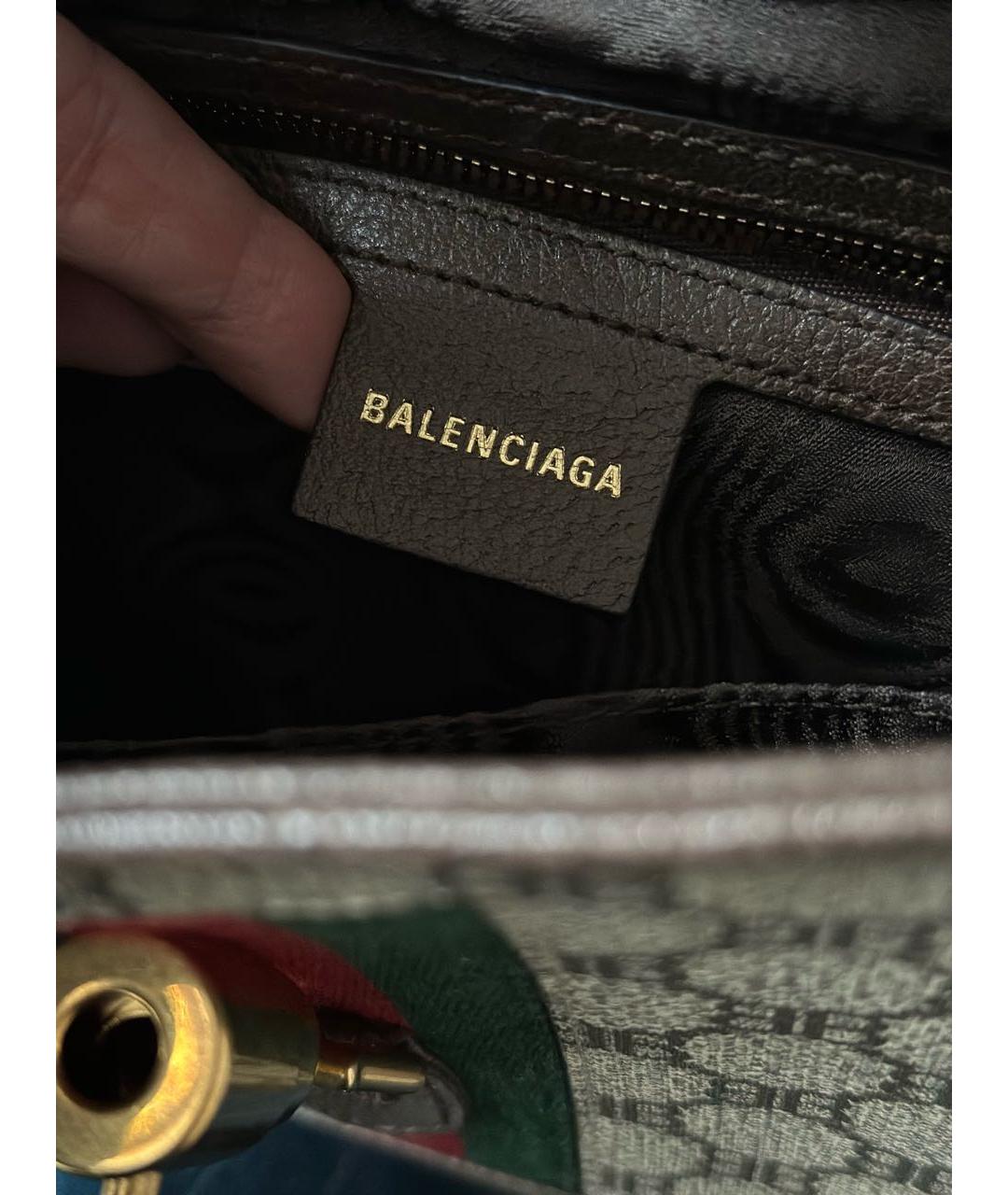 BALENCIAGA Кожаная сумка через плечо, фото 4
