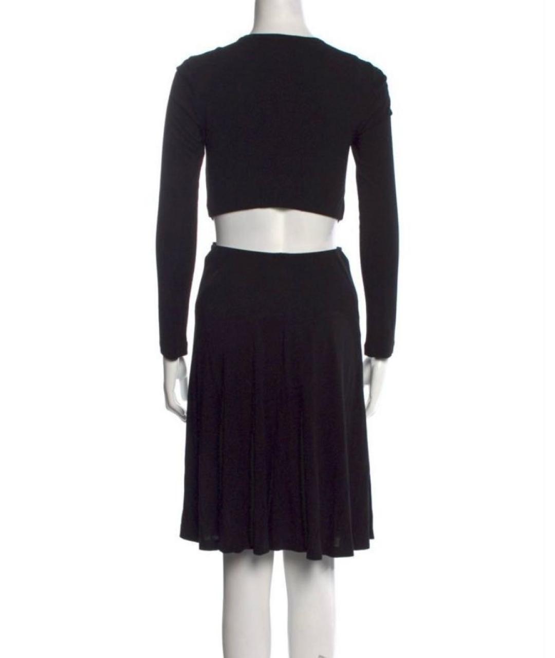 A.L.C. Черное вискозное повседневное платье, фото 2