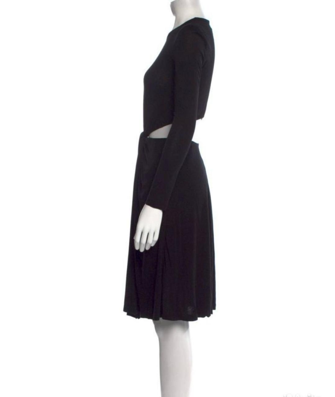 A.L.C. Черное вискозное повседневное платье, фото 5