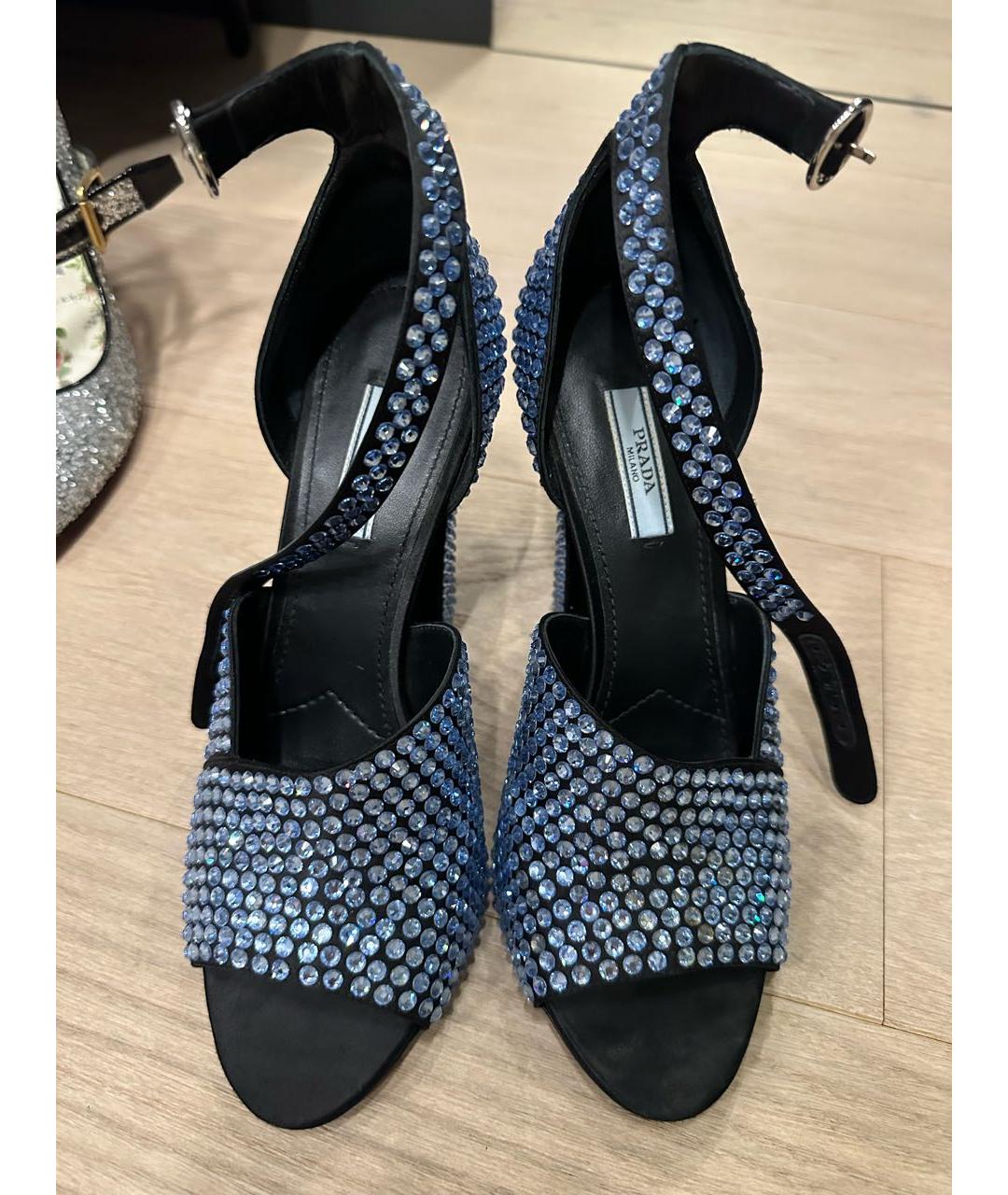 PRADA Синие босоножки, фото 3