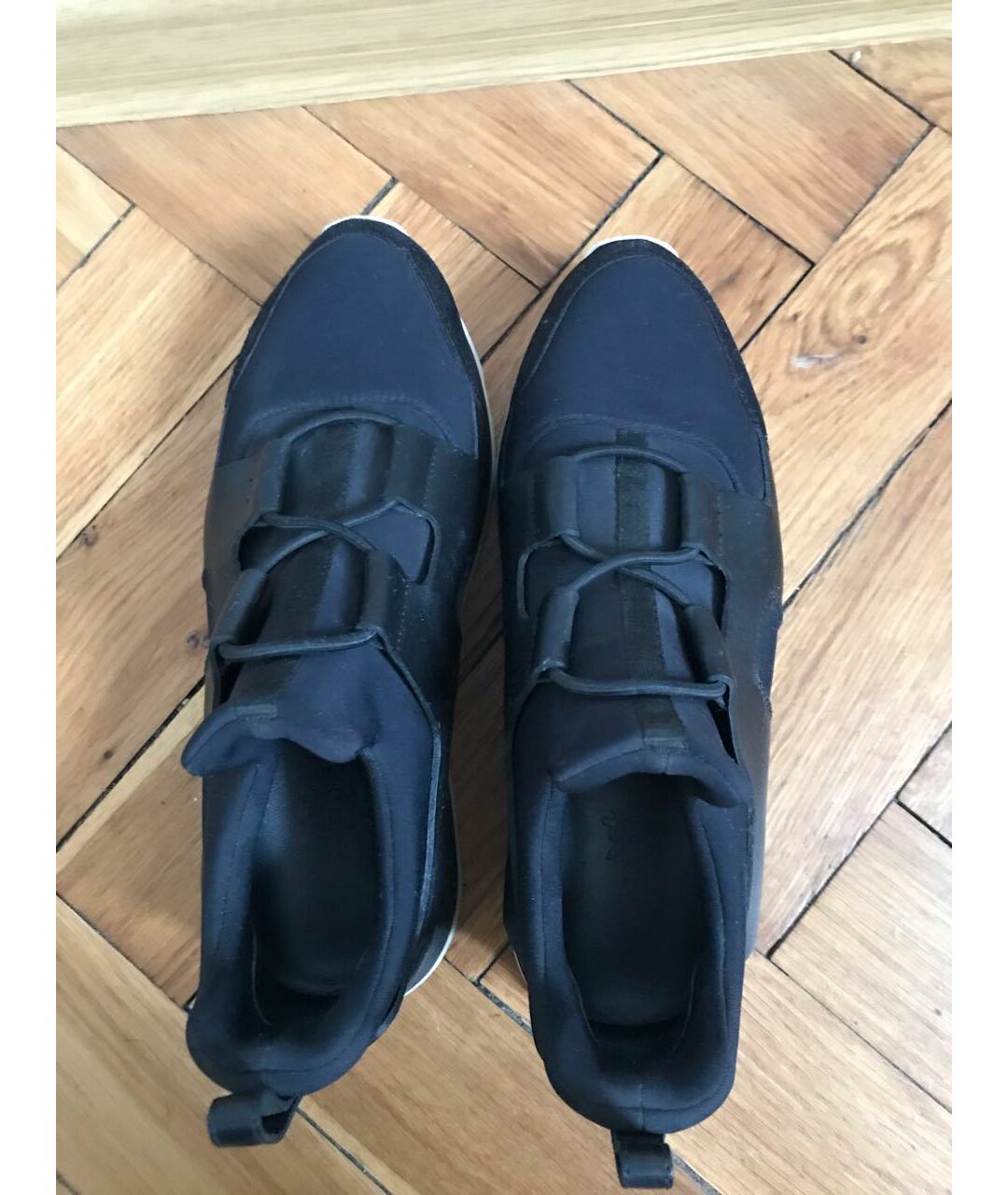 HERMES PRE-OWNED Черные текстильные кроссовки, фото 3