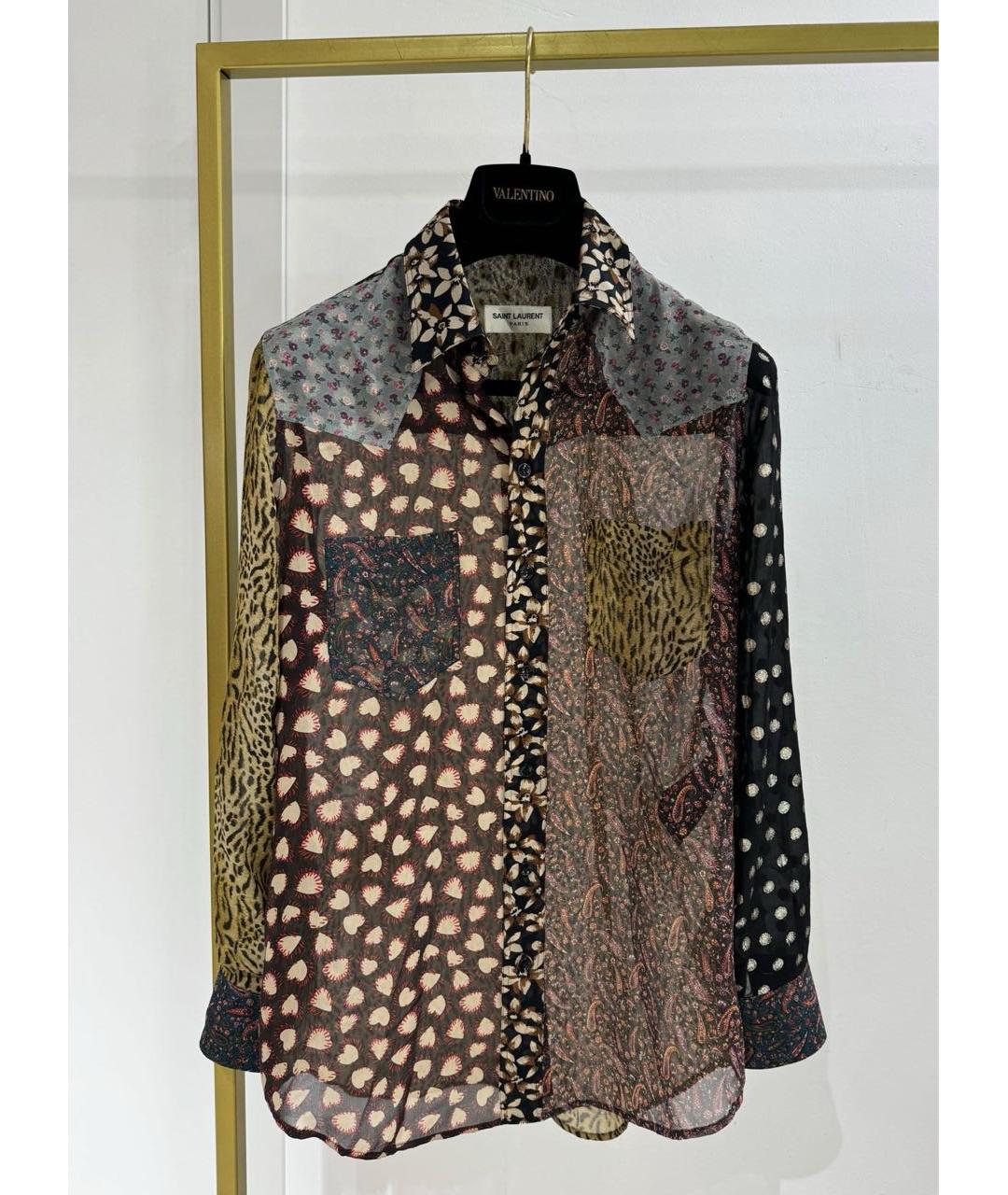 SAINT LAURENT Мульти блузы, фото 3