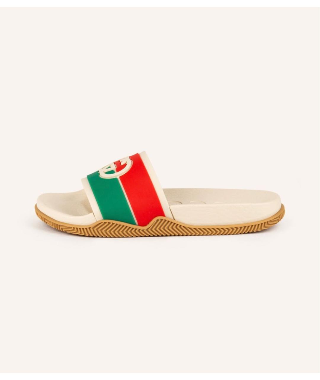 GUCCI Мульти резиновые шлепанцы, фото 6