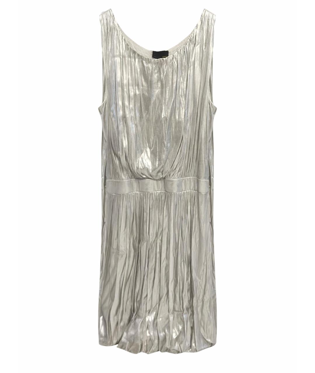 FENDI Серебряное коктейльное платье, фото 1