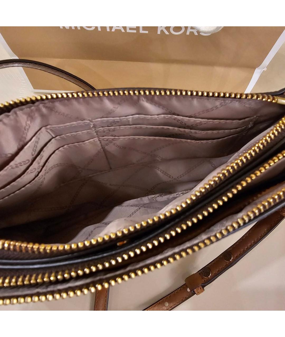 MICHAEL KORS Коричневая сумка через плечо, фото 7