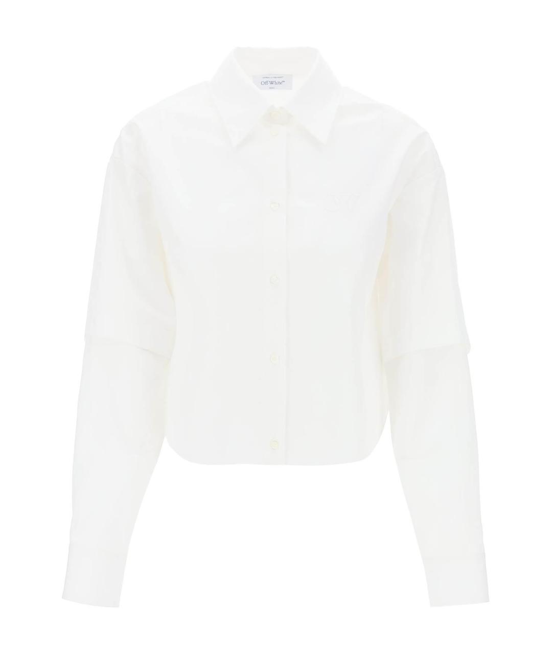 OFF-WHITE Белая хлопковая рубашка, фото 1