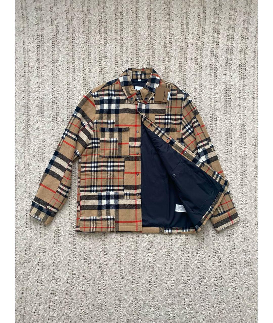 BURBERRY Бежевая шерстяная куртка, фото 3