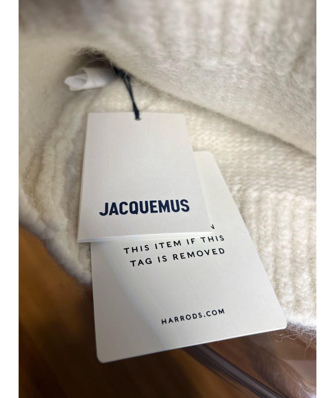 JACQUEMUS Белый шерстяной джемпер / свитер, фото 4
