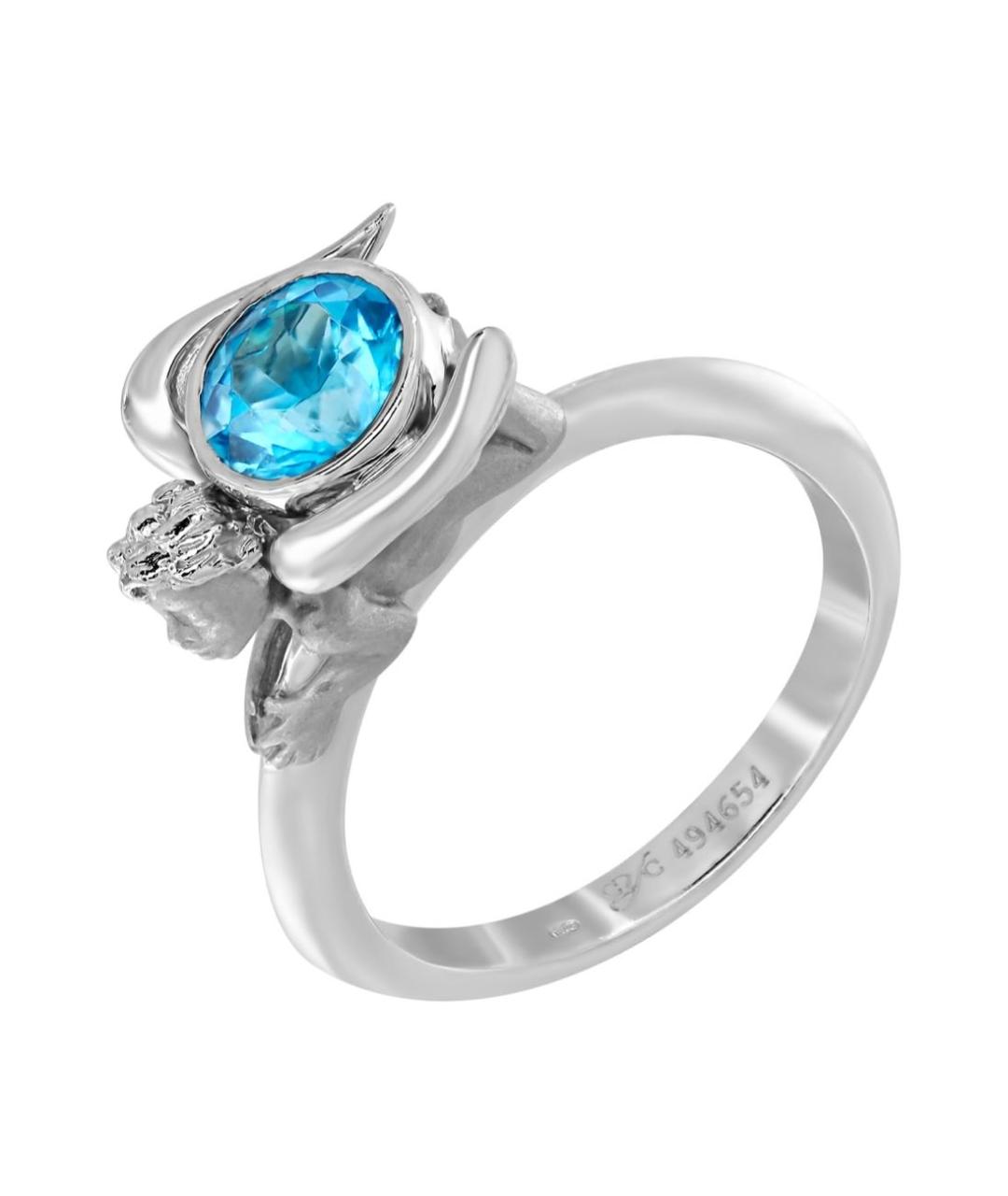 CARRERA Y CARRERA Голубое кольцо из белого золота, фото 7