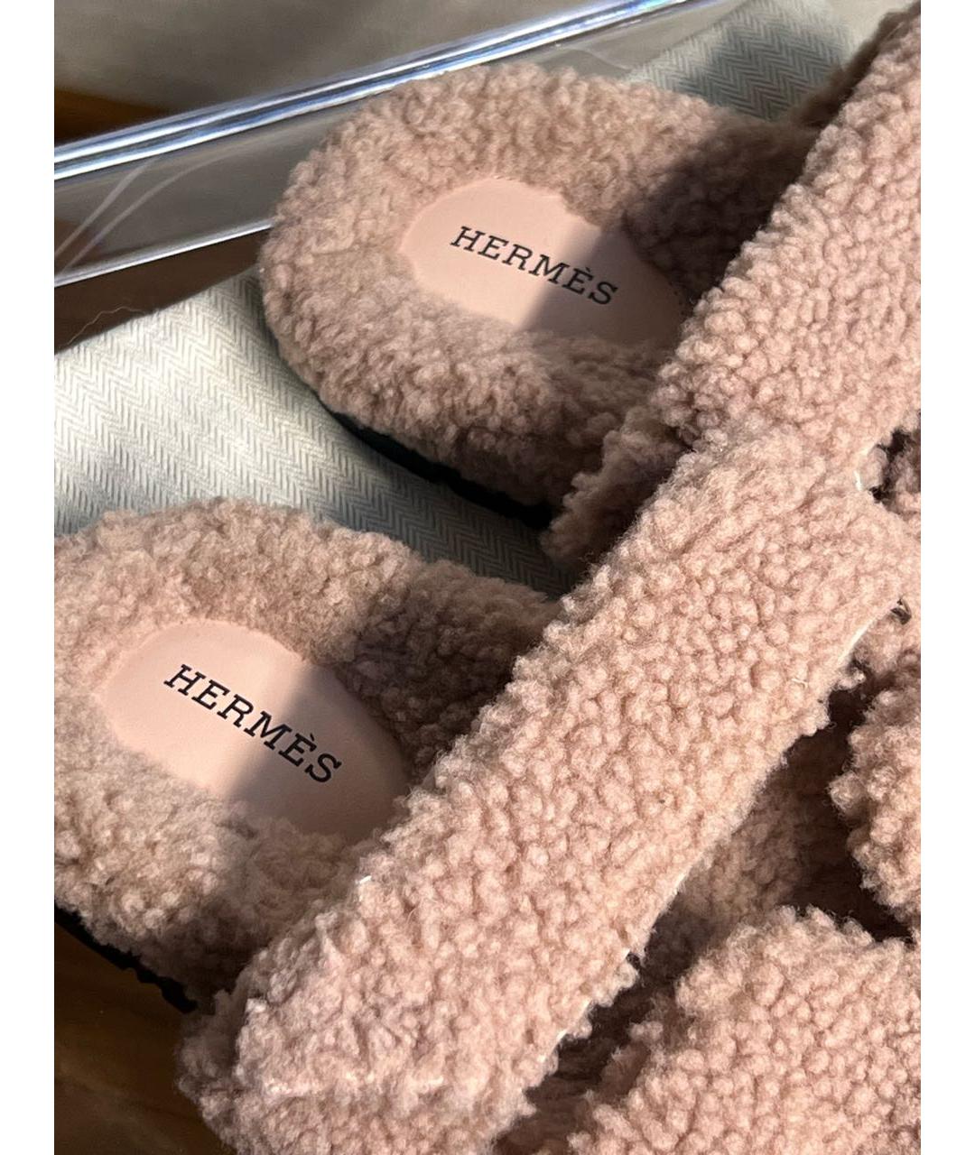 HERMES PRE-OWNED Розовые сандалии, фото 4