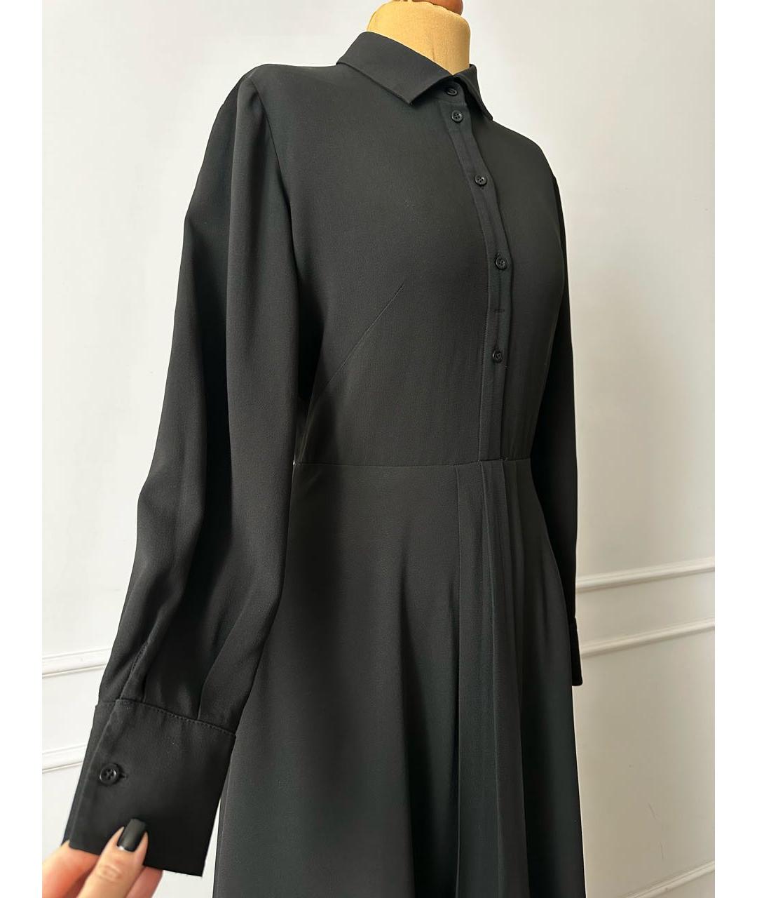 CHRISTIAN DIOR PRE-OWNED Черное креповое повседневное платье, фото 4
