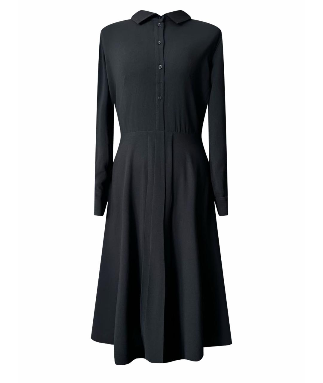 CHRISTIAN DIOR PRE-OWNED Черное креповое повседневное платье, фото 1