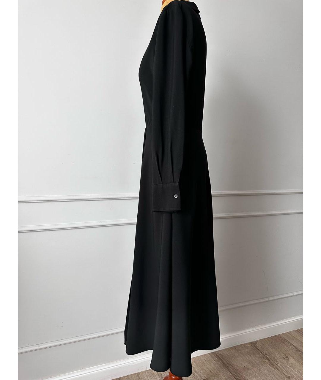 CHRISTIAN DIOR PRE-OWNED Черное креповое повседневное платье, фото 7