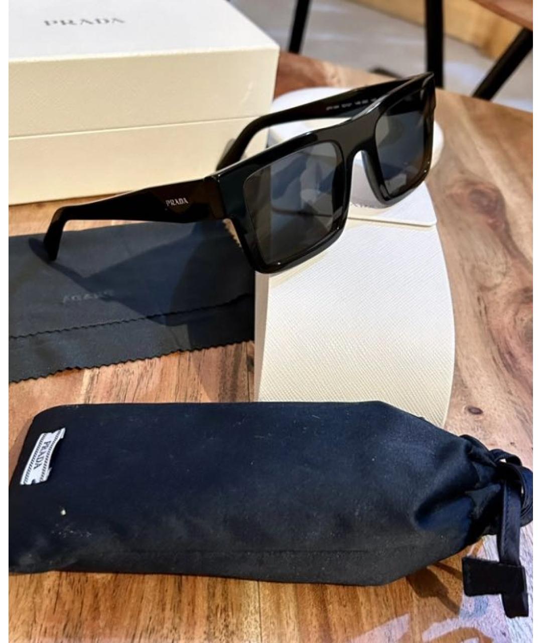 PRADA Черные солнцезащитные очки, фото 4