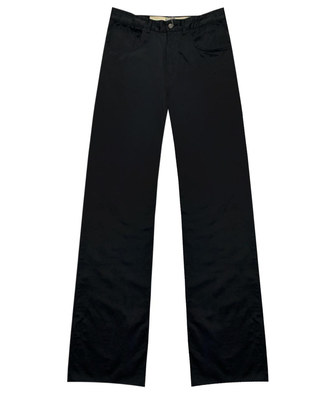 MM6 MAISON MARGIELA Черные хлопко-полиэстеровые прямые джинсы, фото 10