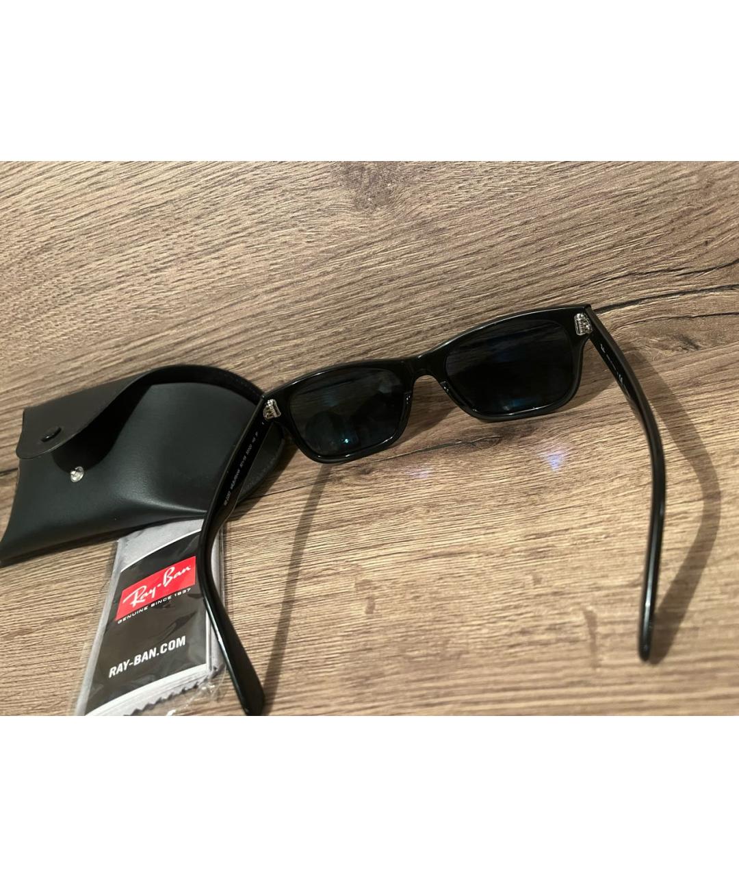 RAY BAN Черные солнцезащитные очки, фото 5