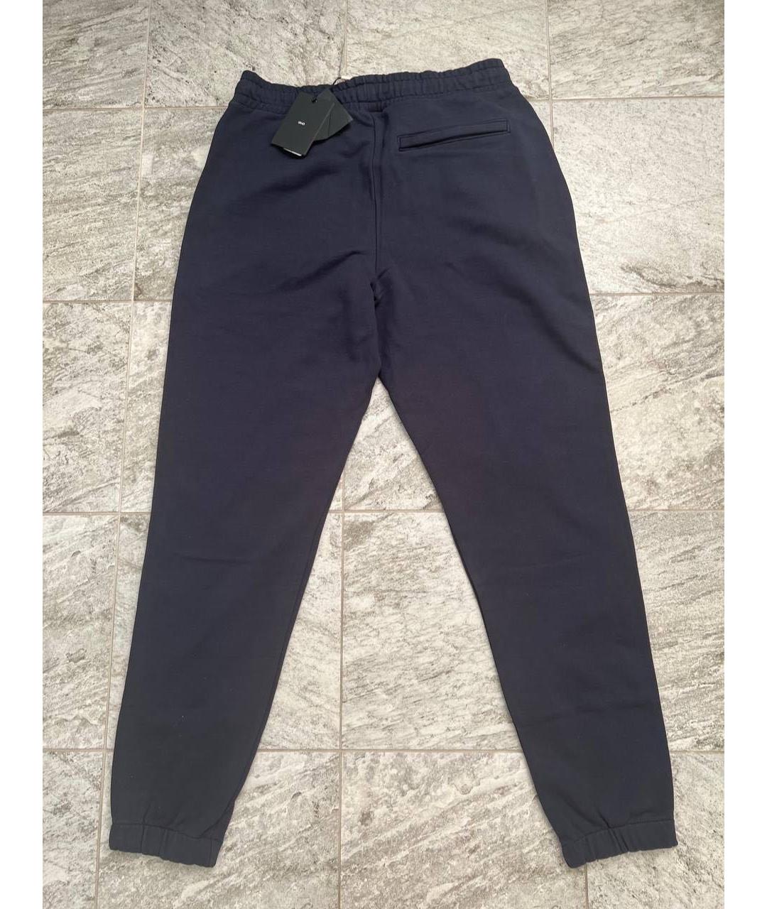 LIU JO Темно-синие хлопковые повседневные брюки, фото 2