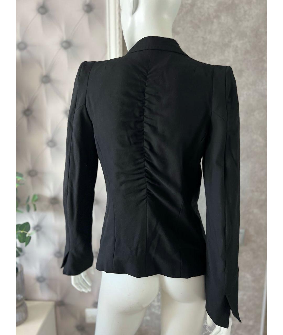 ANN DEMEULEMEESTER Черный шерстяной жакет/пиджак, фото 7