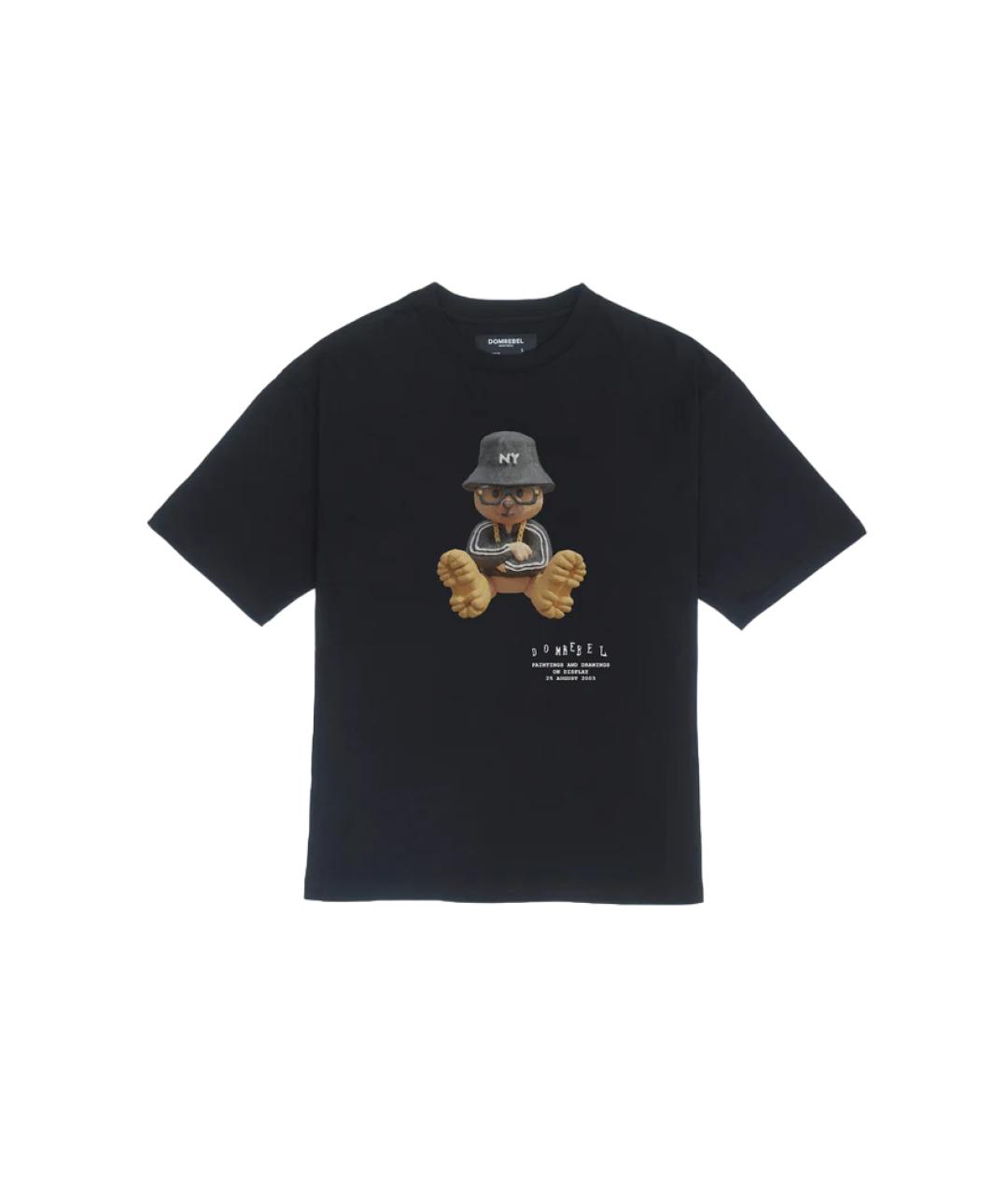DOMREBEL Черная хлопковая футболка, фото 1