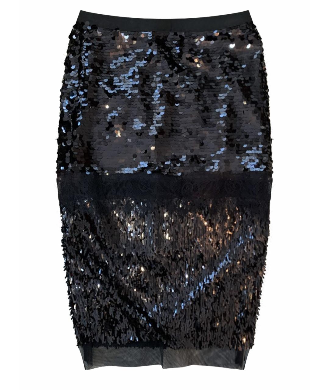 BCBG MAXAZRIA Черная юбка миди, фото 1