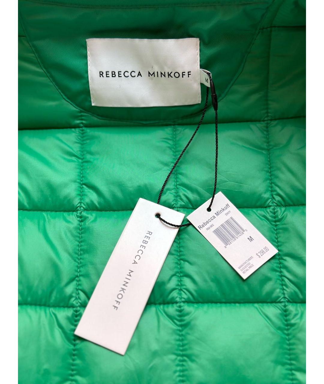 REBECCA MINKOFF Зеленая полиэстеровая куртка, фото 3