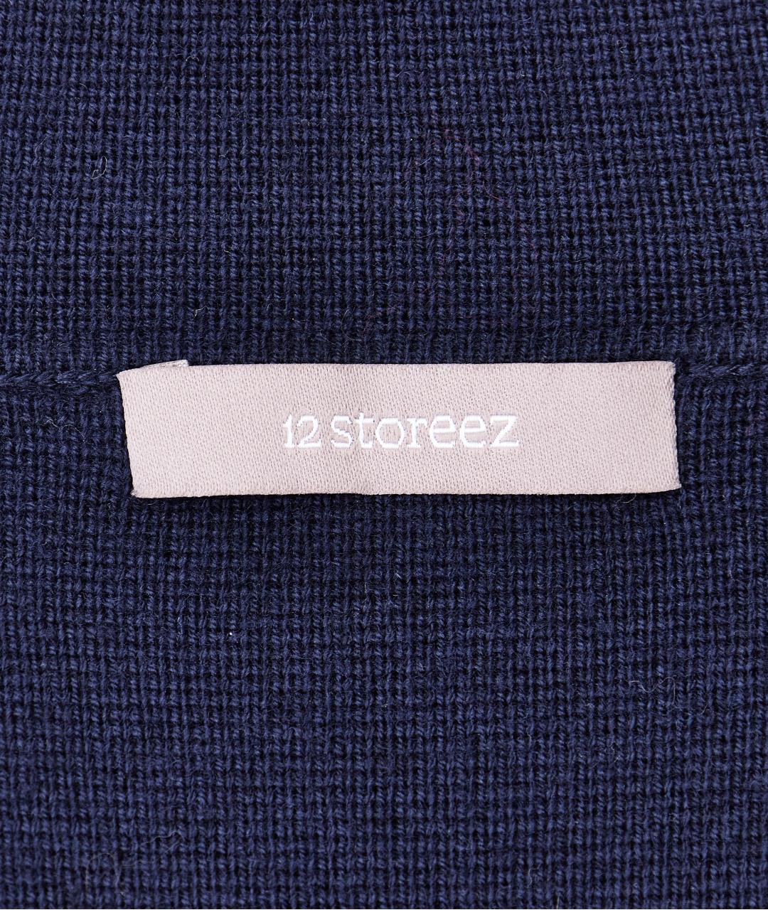 12 STOREEZ Темно-синий шерстяной жакет/пиджак, фото 6