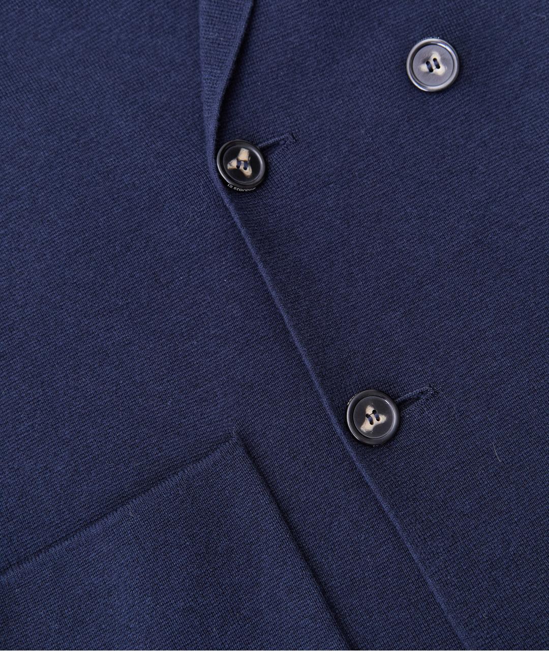 12 STOREEZ Темно-синий шерстяной жакет/пиджак, фото 5