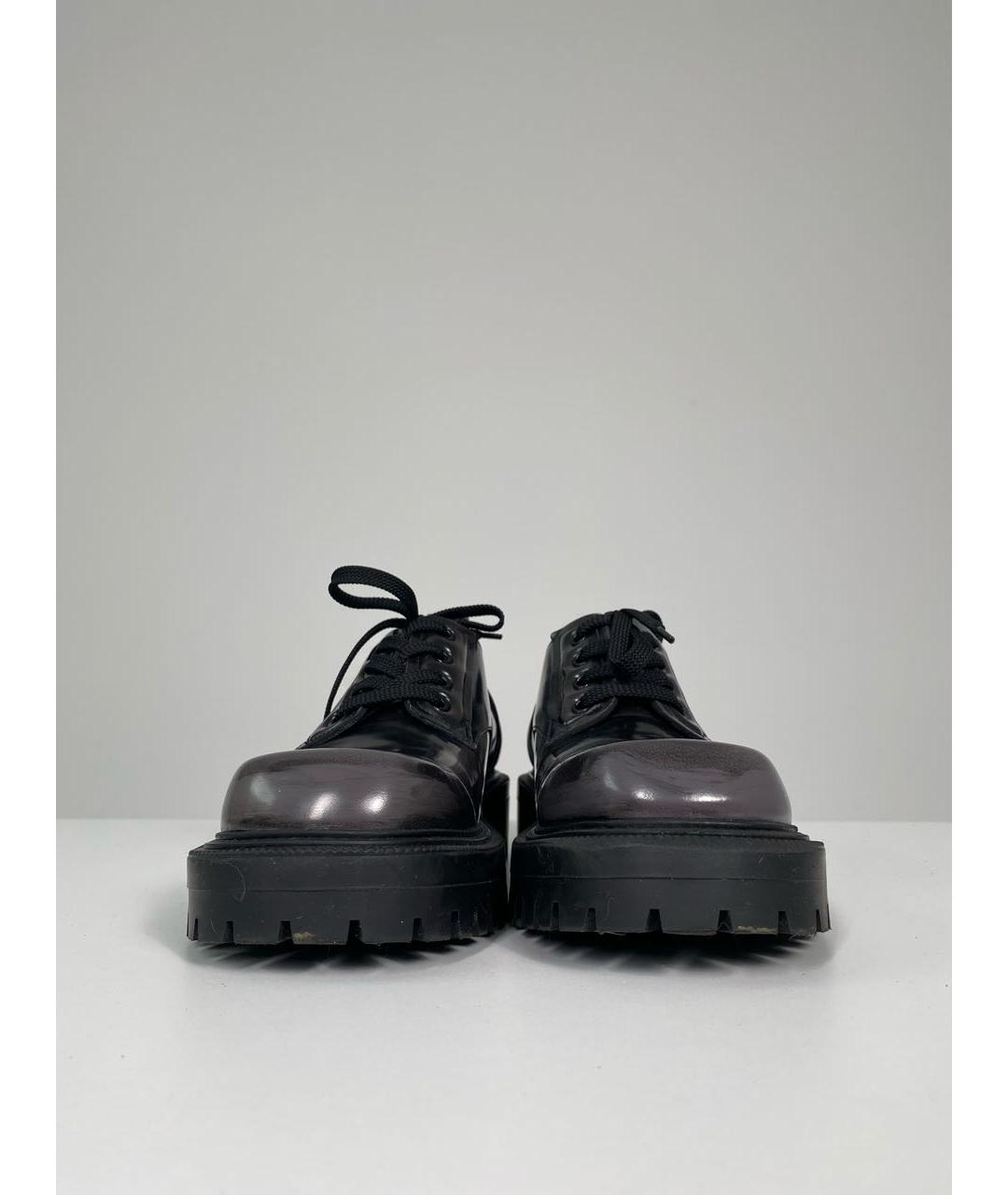 VIC MATIE Черные кожаные низкие ботинки, фото 2