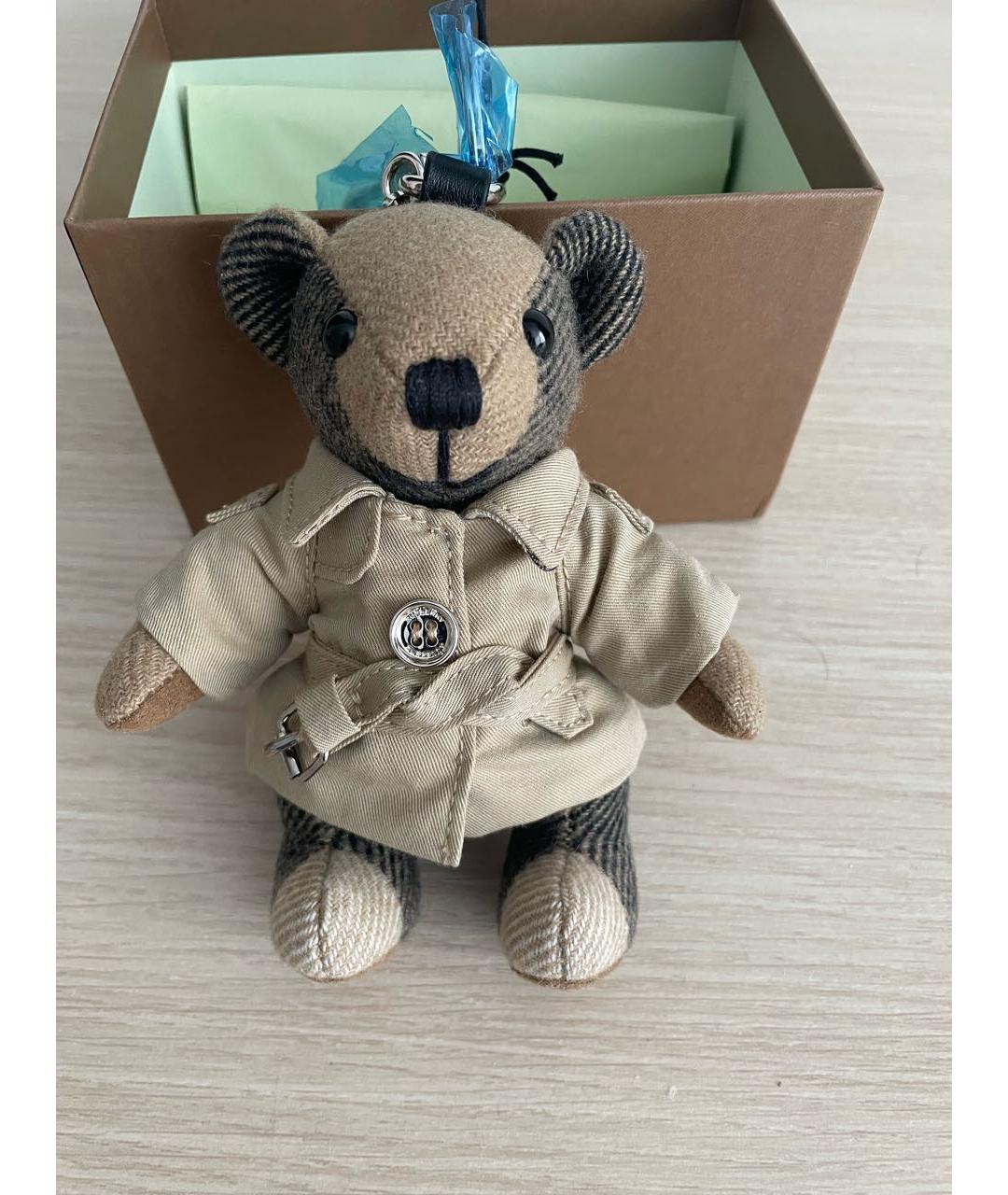 BURBERRY Бежевый брелок, фото 7