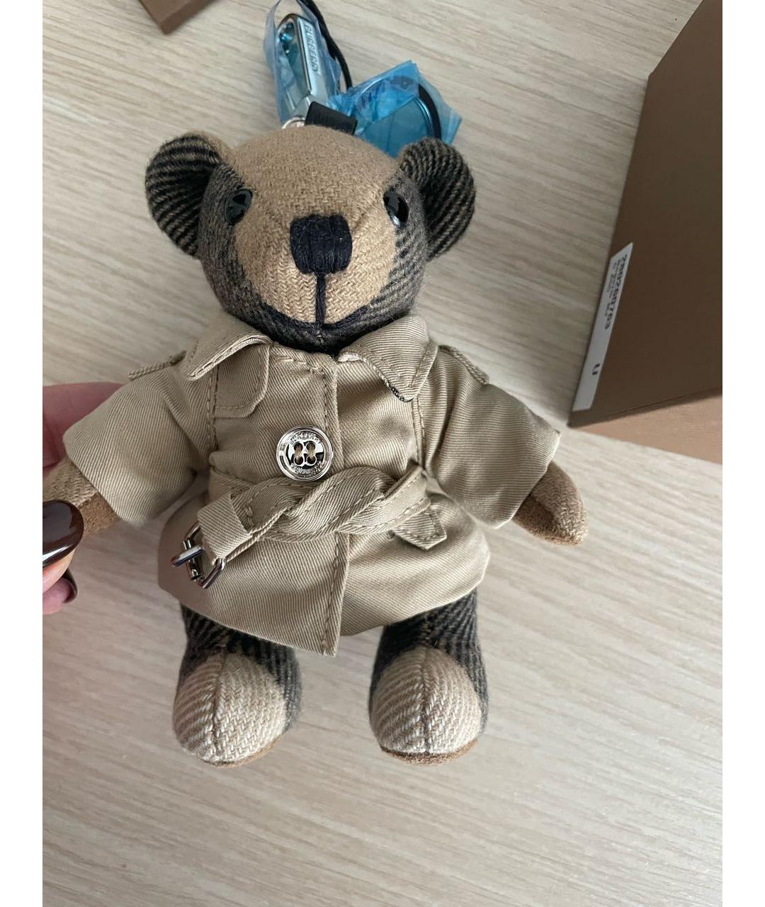 BURBERRY Бежевый брелок, фото 6