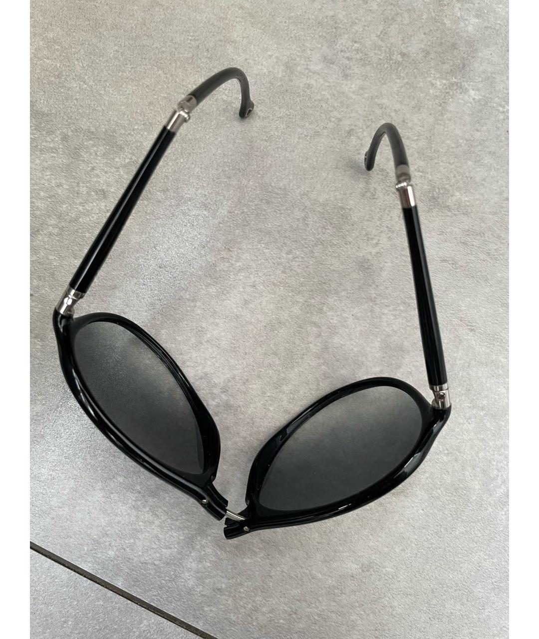 ERMENEGILDO ZEGNA Черные пластиковые солнцезащитные очки, фото 3