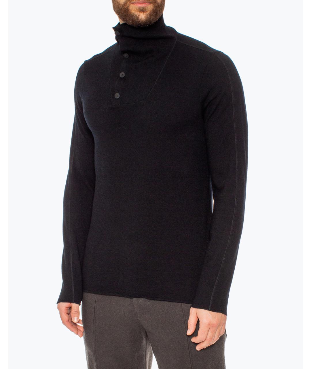 TRANSIT Черный вискозный джемпер / свитер, фото 7