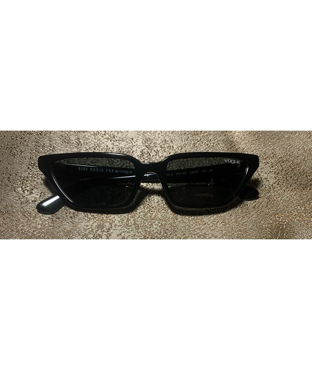 VOGUE EYEWEAR Черные пластиковые солнцезащитные очки, фото 7