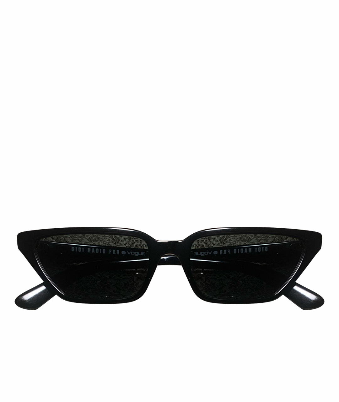 VOGUE EYEWEAR Черные пластиковые солнцезащитные очки, фото 1