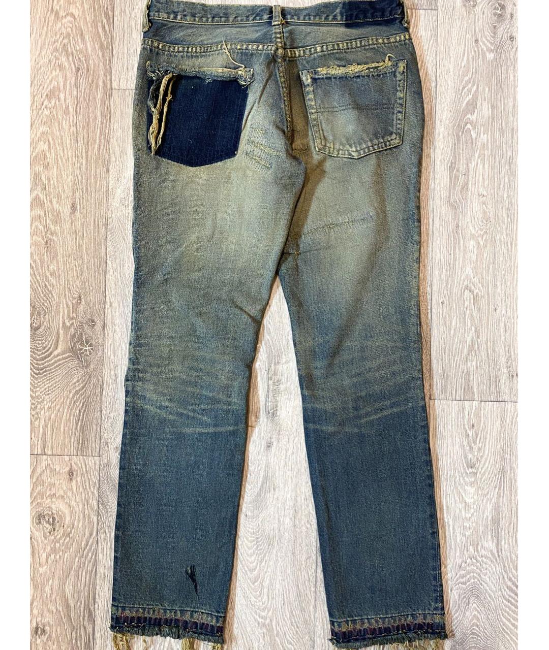 UNDERCOVER Синие хлопковые джинсы скинни, фото 2