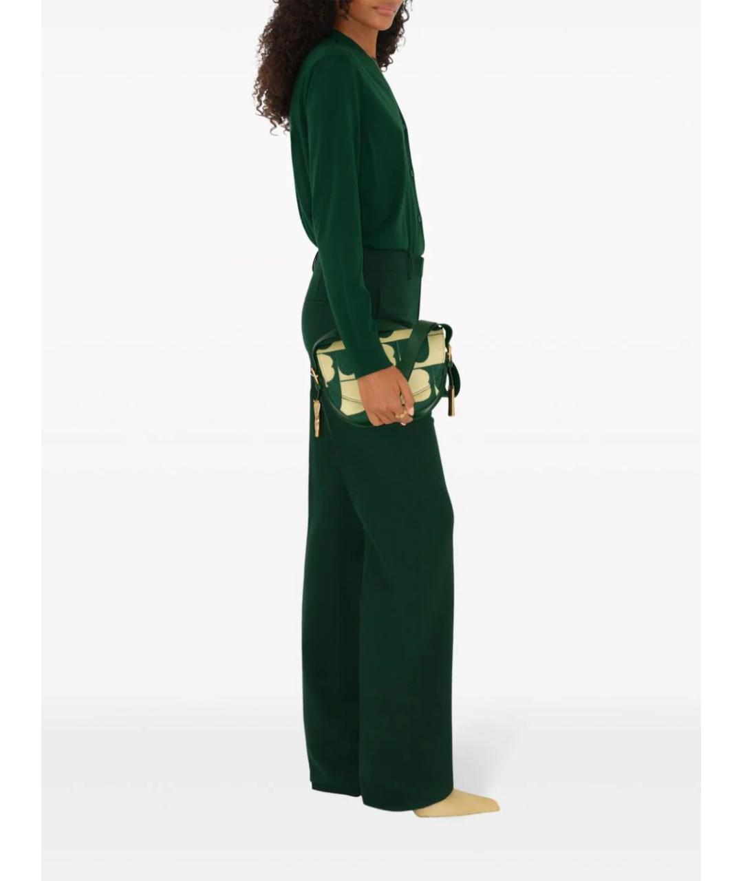 BURBERRY Зеленая шерстяная футболка, фото 3
