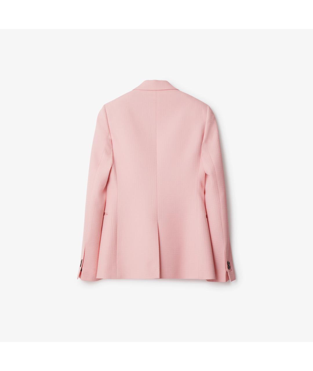 BURBERRY Розовый шерстяной жакет/пиджак, фото 5