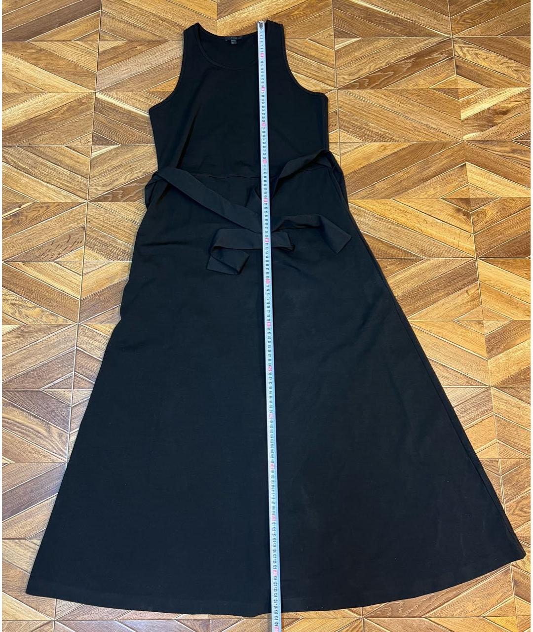 COS Черное хлопковое повседневное платье, фото 2