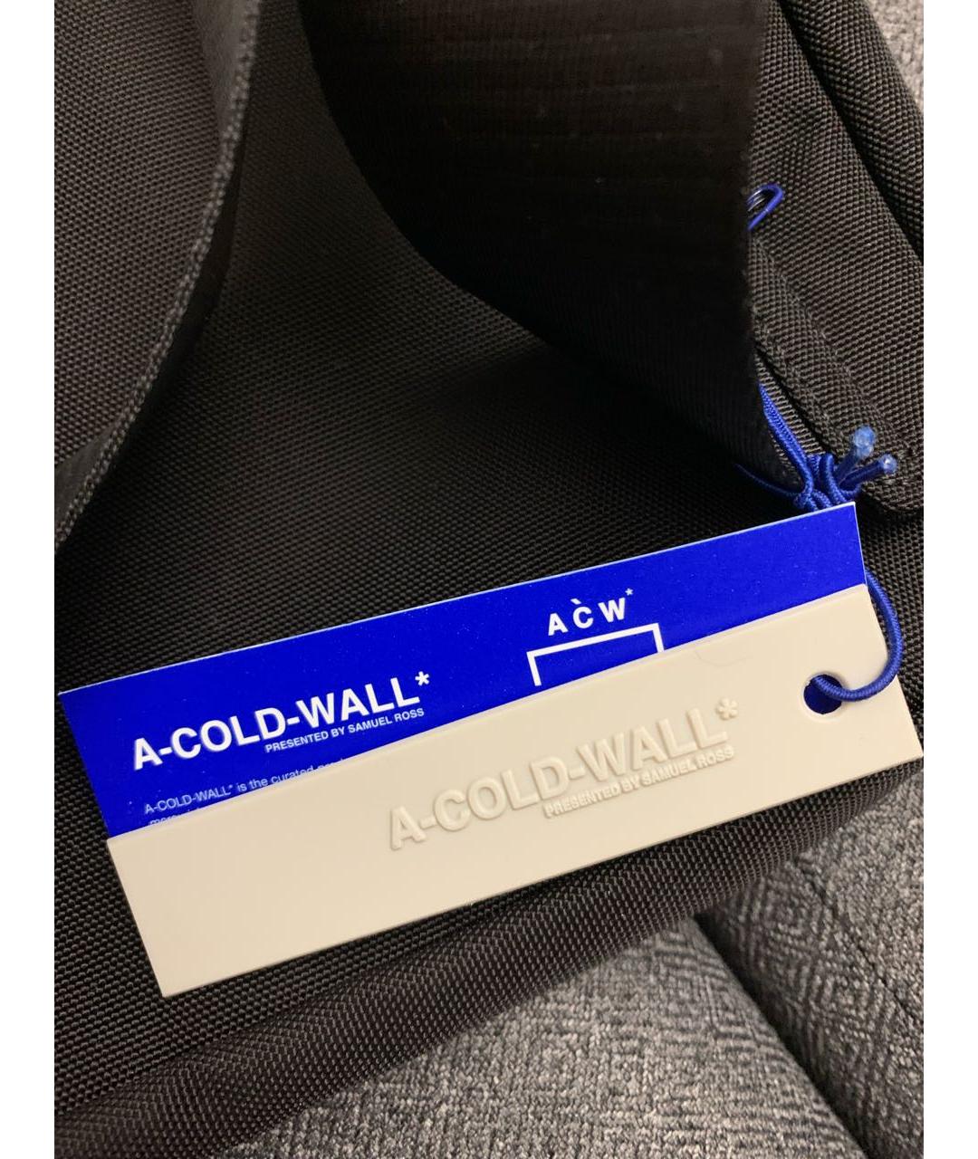 A-COLD-WALL* Черная синтетическая поясная сумка, фото 8
