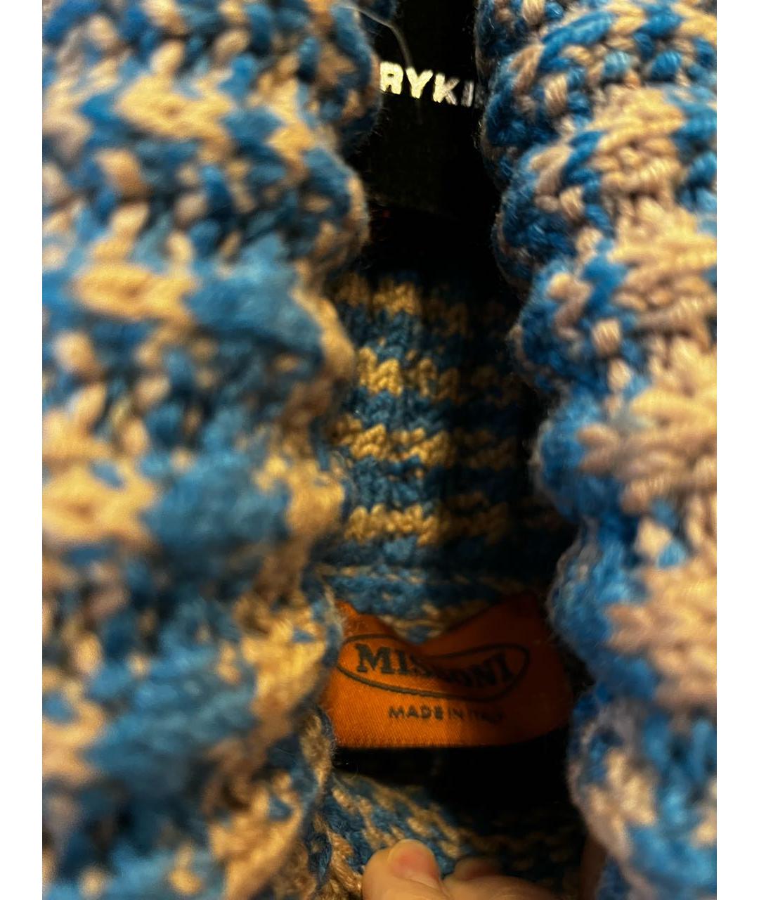 MISSONI Голубой кашемировый джемпер / свитер, фото 3