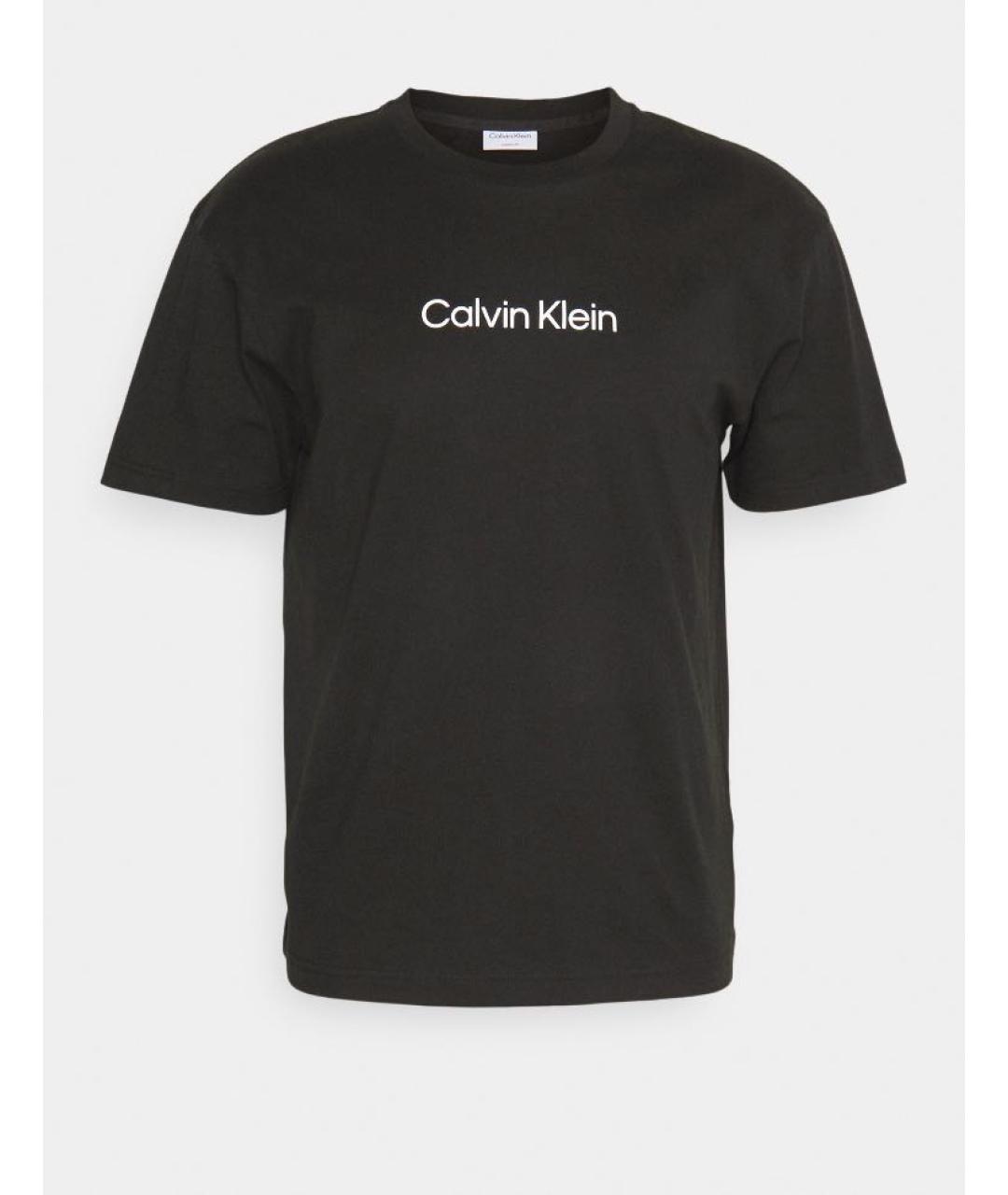 CALVIN KLEIN Черная хлопковая футболка, фото 5