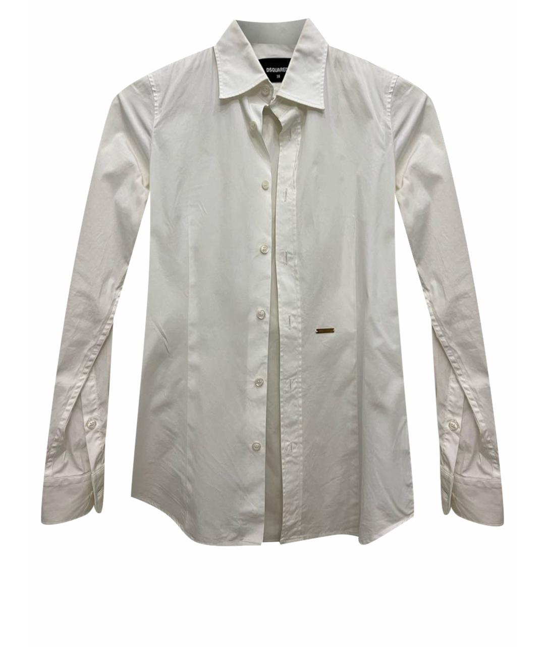 DSQUARED2 Белая хлопковая рубашка, фото 1