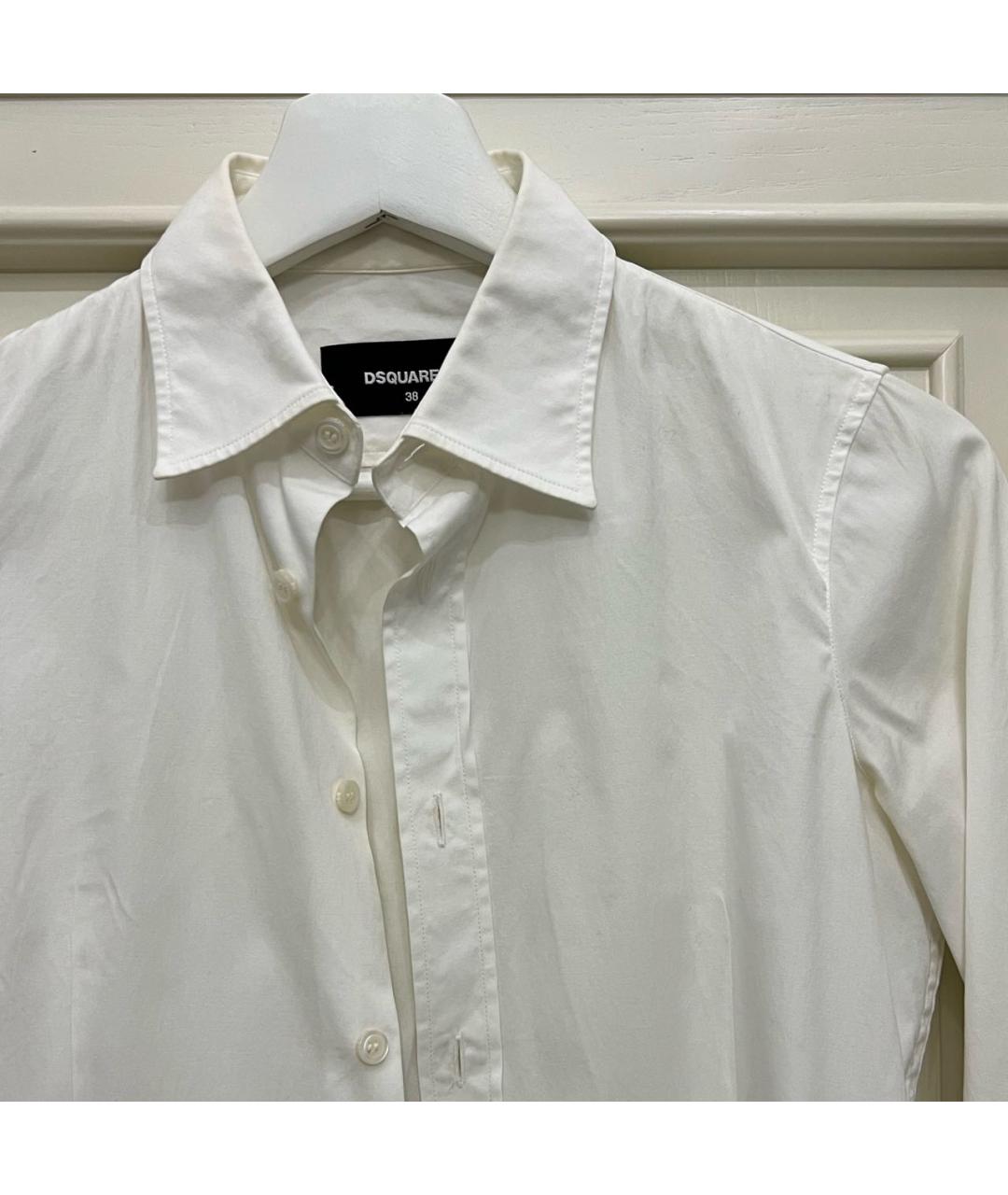 DSQUARED2 Белая хлопковая рубашка, фото 4