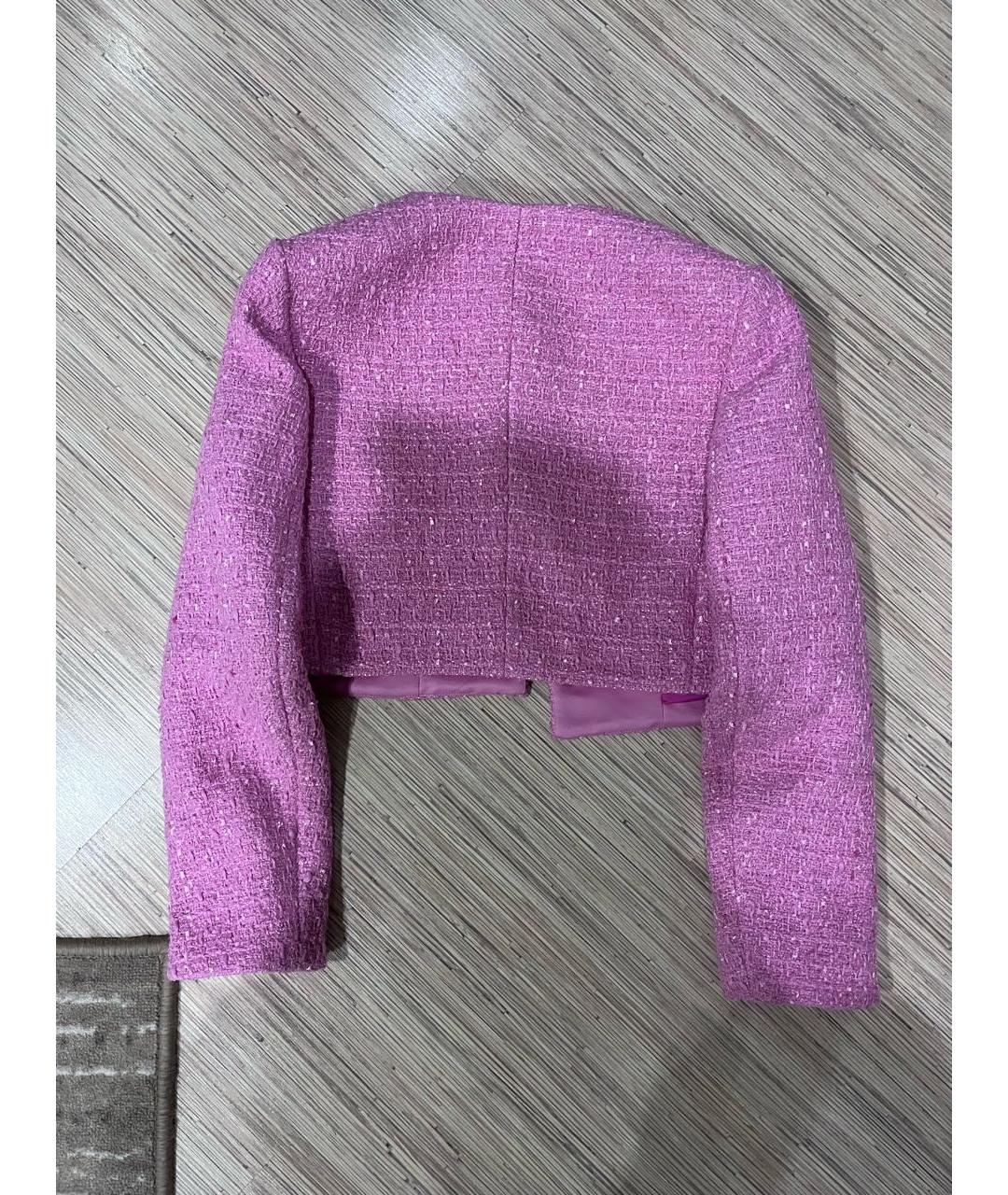 12 STOREEZ Розовый твидовый жакет/пиджак, фото 2