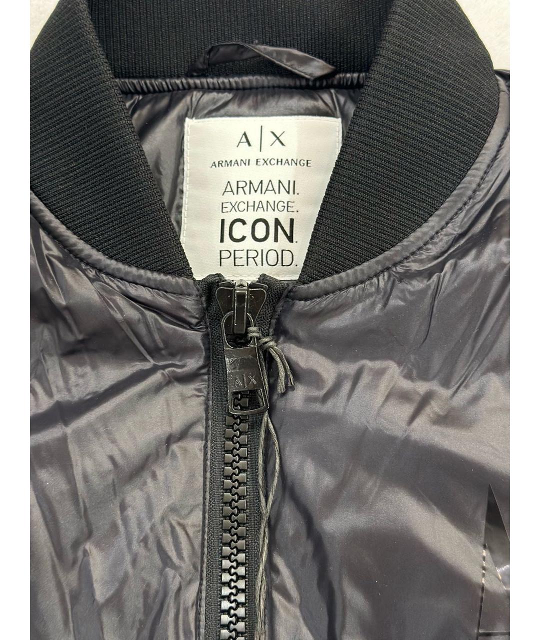 ARMANI EXCHANGE Черная полиэстеровая куртка, фото 4