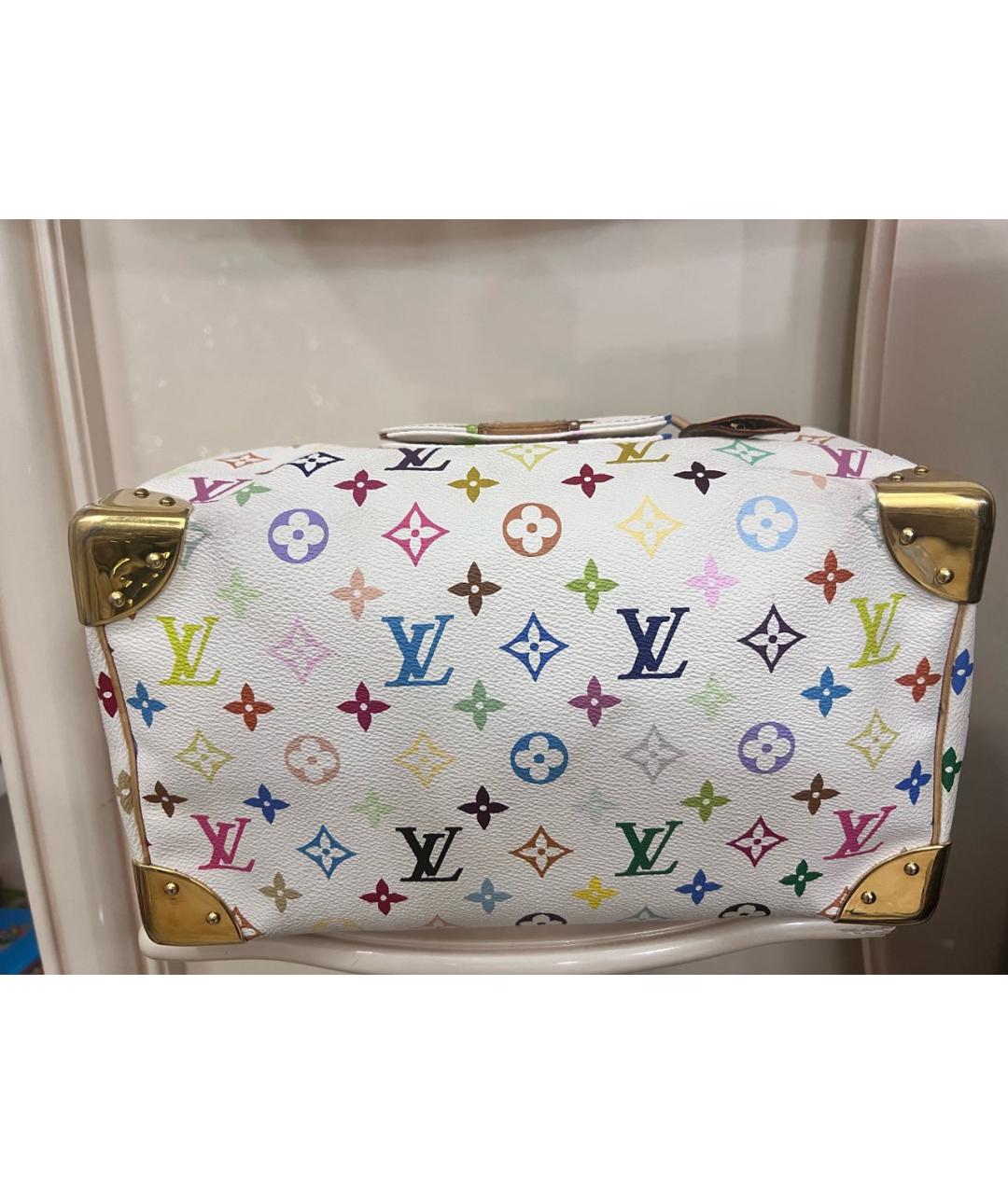 LOUIS VUITTON Белая сумка с короткими ручками, фото 4