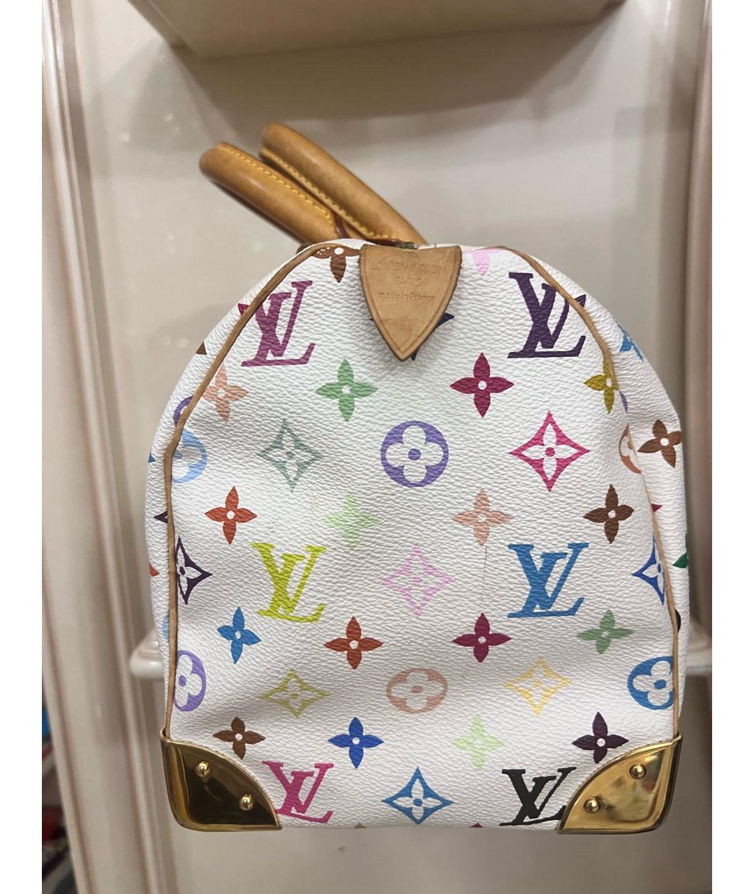 LOUIS VUITTON Белая сумка с короткими ручками, фото 5